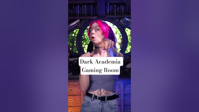 I Built a Dark Academia Gaming Room