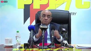 Press Conference by the General Secretary of the People's Progressive Party Dr. Bharrat Jagdeo