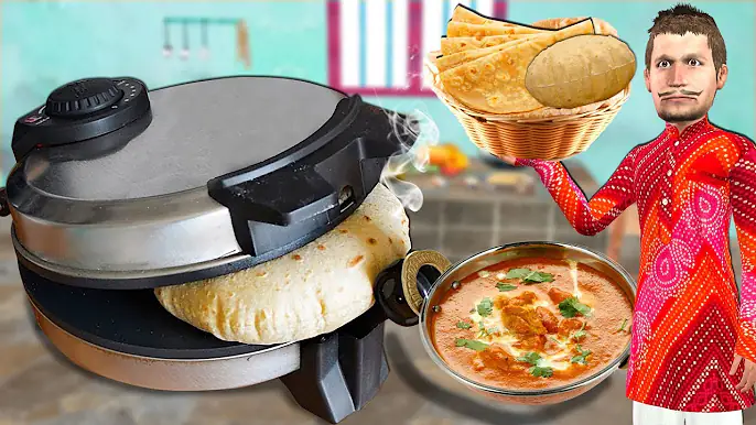 रोटी मशीन Roti Maker Village Hindi  New Funny Comedy Video