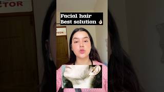 Best method to remove facial hair😌/चेहरे के बाल हटाने का सबसे अच्छा तरीका#skincare #viral #shorts