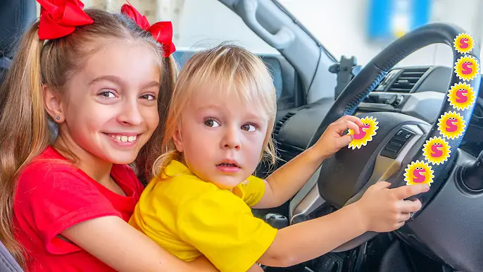 We are in the car song | Nursery Rhymes & Children Songs by Sunny Kids Songs