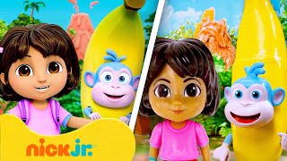 Dora | Brinquedos da Dora Evitam um Desastre com Goiaba e Salvam a Festa da Banana! 🍌 | Nick Jr.