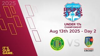 🔴 LIVE Guyana v Windward Islands | Day 2 | CWI Men’s Under 17 | 2 Day Championship