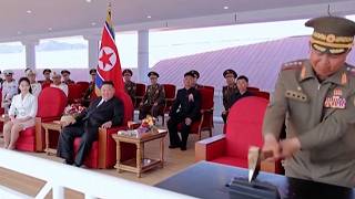 [VIDEO] North Korea's Kim Jong Un lauds restored destroyer