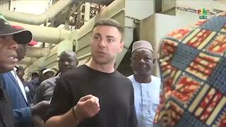 러시아 투자자들이 쿠티알라 방적 공장 부지를 방문했습니다.