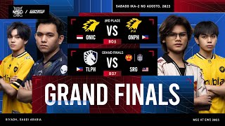 🔴 GRAND FINALS at LABAN PARA SA IKATLONG PUWESTO | MLBB MSC sa EWC 2025 | (FIL)