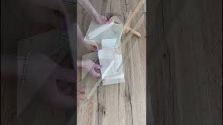 Mensola fai da te con le grucce in legno 😍