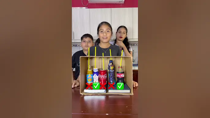 Probando el sabor de las bebidas