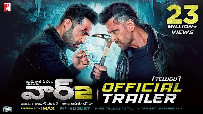 WAR 2 Official Trailer | Telugu | Hrithik Roshan, NTR, Kiara Advani, Ayan Mukerji | YRF Spy Universe