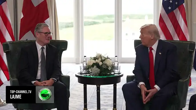 Top Channel/ Trump, “leksion” Starmerit / Presidenti  e “udhëzoi” si të mundë Farage