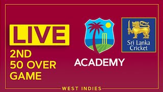 🔴 LIVE West Indies Academy vs Sri Lanka Emerging | 2nd 50 Over Game