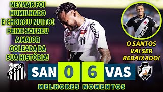 NEYMAR FOI HUMILHADO! IDOLO DO PEIXE CHORA MUITO APÓS SEU TIME SOFRER A MAIOR GOLEADA NA HISTÓRIA!