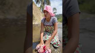 강에서 빨래 #코미디