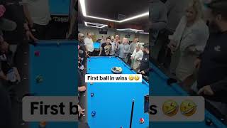 Did you see this game, first ball in wins!! #funny #game #gambling #pool #bet #robotvacuum
