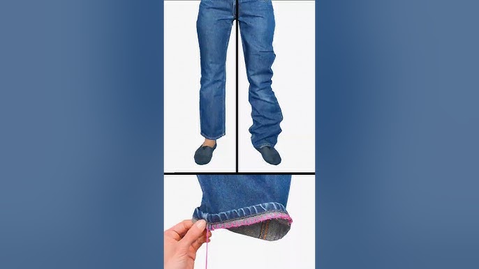 Best Sewing Tip to Hem Jeans No Sewing Machine quickly Miarti 🧵✂️