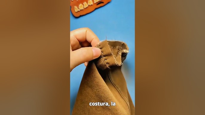 Así se hace el bajo de un pantalón a mano y queda como si lo hubiera hecho una máquina #CosturaFacil