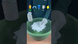 TRY TO GUESS HOW MANY TISSUE PAPER IT TOOKS! what will happend next ? #satisfyingasmr #watertub