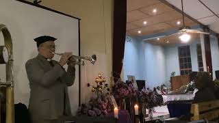 P. H. Kisting on trumpet