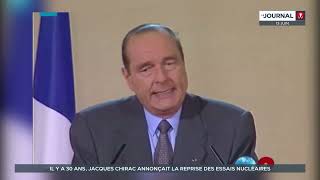 Il y a 30 ans, Jacques Chirac annonçait la reprise des essais nucléaires en Polynésie