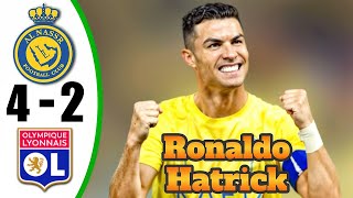호날두의 미친 해트트릭 💥 알 나스르 vs 리옹 4-2 - 모든 골과 하이라이트 - 2025