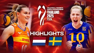 Netherlands 🇳🇱 vs. Sweden 🇸🇪 - Highlights | Women's World Championships 2025