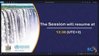 Seventy-fifth session of the WHO Regional Committee for Africa - Opening Ceremony