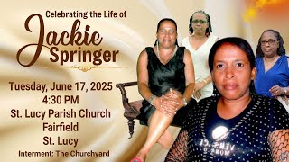 Celebrating the Life of Jackie Springer