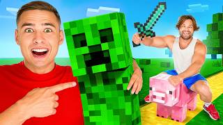 Майнкрафт в Реальной Жизни ! 24 часа как житель в minecraft !