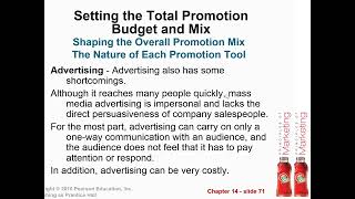 Casharka 15aad The Nature of Each Promotion Tool Chapter 14 Marketing