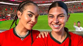 나는 호날두의 경기에서 조지나를 만났다