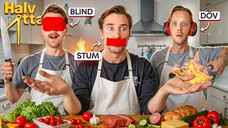 HALV 8 SOM BLIND, DÖV OCH STUM.