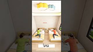 تصميم غرفه نوم لطفلين توأم #اشتراك #جبسنبورد #جبسم #ديكورات #interiordesign #trending #ديكور #تصميم