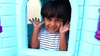 شفا أم ليوم كامل للبيبي Baby Bon Bon go to the toilet and eat Chocolate with the puppy in the garden