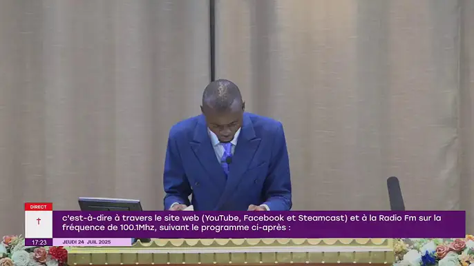 Jeudi 24-07-2025 "LE PANNEAU PUBLICITAIRE DE DIEU" Frère Josué NGOYI MUNGA.
