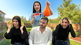 تحدي جاوب غلط مع اخواني 😱🎈