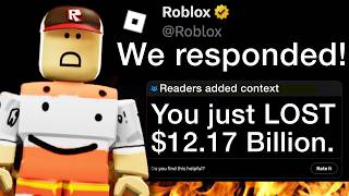 How 1 Player Caused Roblox to LOSE $12,170,000,000 Overnight
