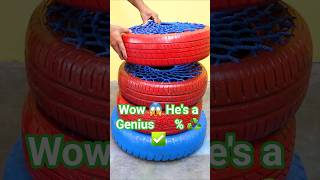 He'll 💯% Wow You with His Unique Trash to Treasure Transformation ♻️ Amazing 👏 🙀 ✅️ #diy #crafts