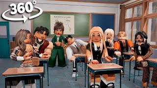 360° I Got Stuck with the Bad Boy at My New School… But Who Will Save Me? 😱 | Roblox Story in VR