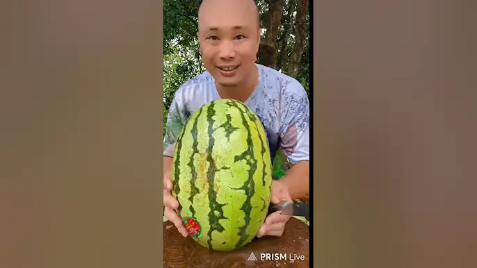 🔴 how to cut watermelon by funny man 🔴