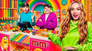 РАБОТАЮ в Магазине СЛАДОСТЕЙ 24 часа Челлендж!