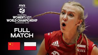 China vs. Poland - Ranking 5-6 | Women's U21 World Champs 2025 - Full Match