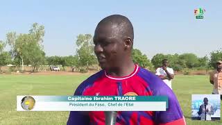 Matinée de sport à la présidence du Faso:  Ibrahim TRAORÉ invite les jeunes à construire l’Afrique
