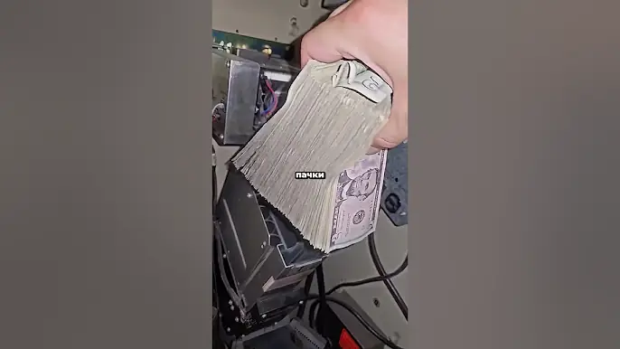 Он просто собирает пачки денег и ничего не делает 😱