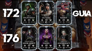 Guia completo | Como passar as Lutas 172 e 176 da Torre Vought | MK Mobile 6.3