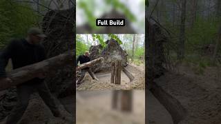 Building a Сozy Shelter Under an Oak  Full build #survival #polissyabushcraft #bushcraft #outdoor