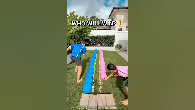 POP THE BALLOON, MOVE THE DRINK CHALLENGE! #shorts