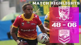 PNG RFL Women vs Australia Defence Force Rugby League