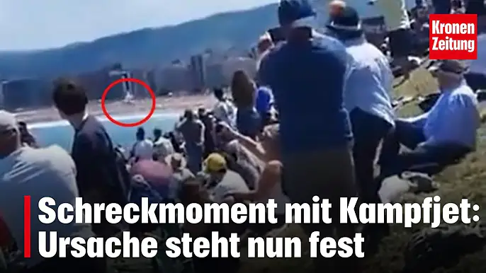Schreckmoment mit Kampfjet: Ursache steht nun fest | krone.tv