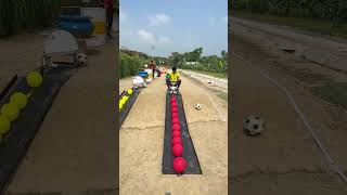 a giant hammer drops from 25ft! they smashed it all - but who stayed calm to land balls perfectly?