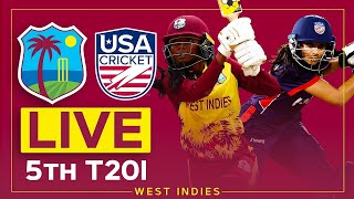 🔴 LIVE | West Indies v USA | U-19's Women | 5th T20I